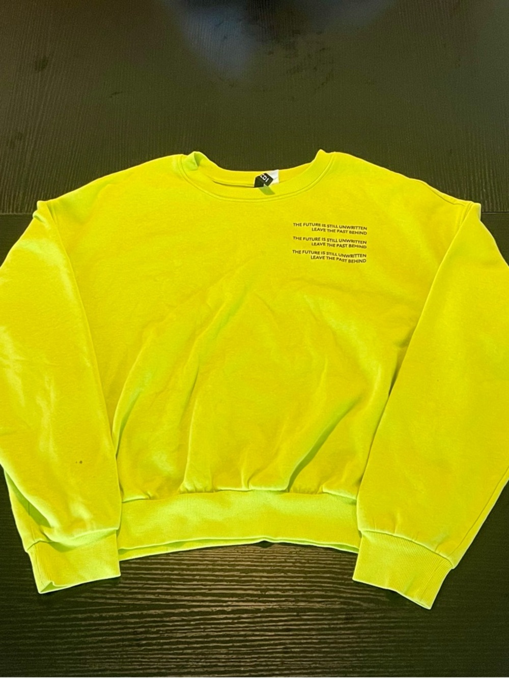 Neon Green Crewneck Sweater - Men's Casual Pullover
